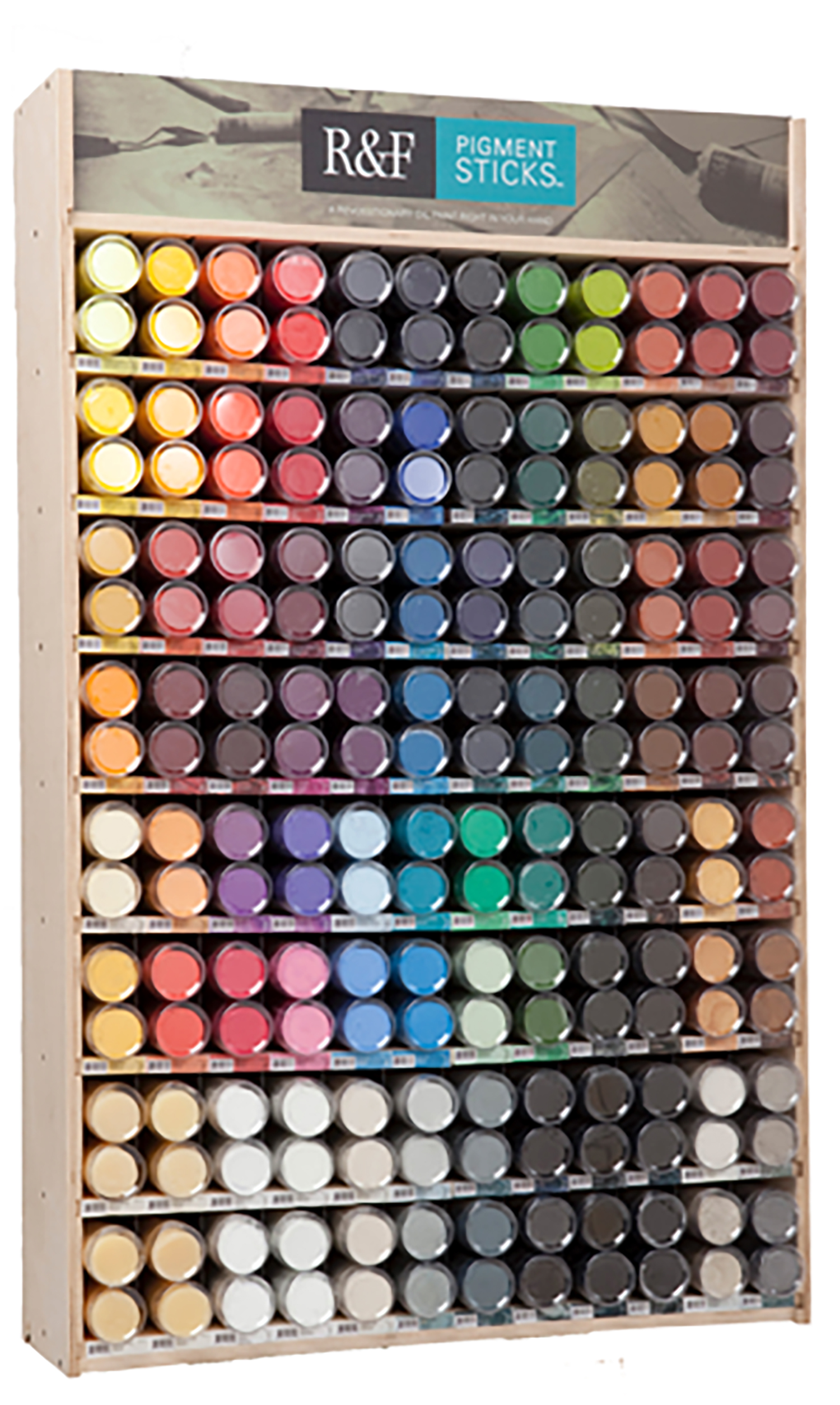 R F Pigment Sticks Color Chart